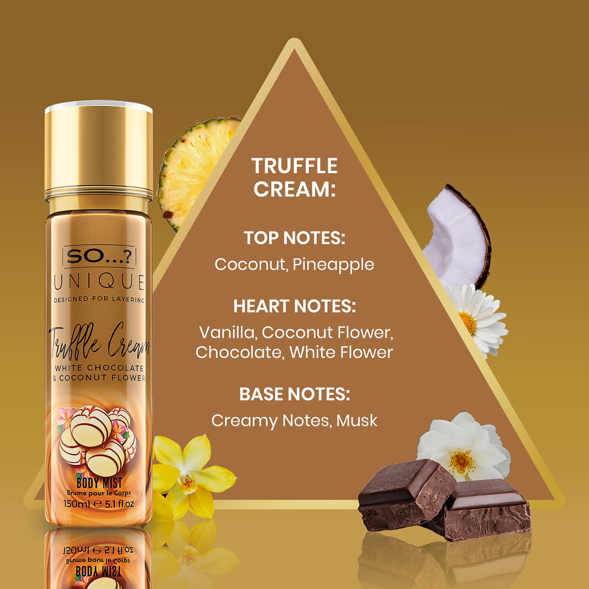Amazon.com : Unique Body Mist - Truffle Cream by So…? for Women